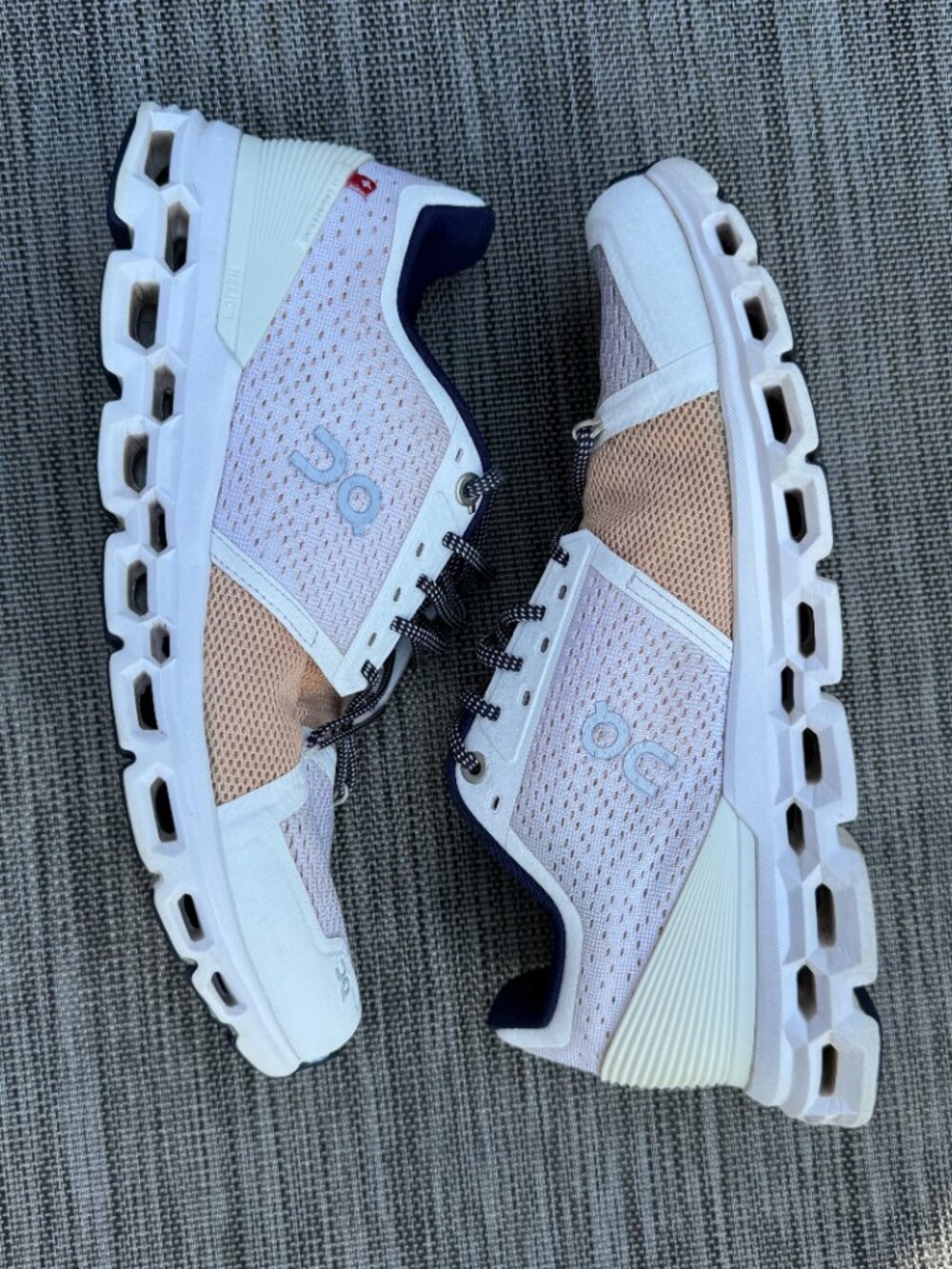 ON Cloud Cloudstratus Running Shoes Womens Sz 8.5 White Almond Model 29.99771 - Picture 7 of 12